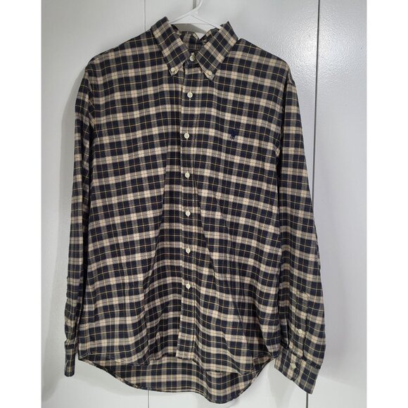 Ralph Lauren Other - Ralph Lauren Men's Large Long Sleeve Button Down Shirt Plaid Blue Yellow